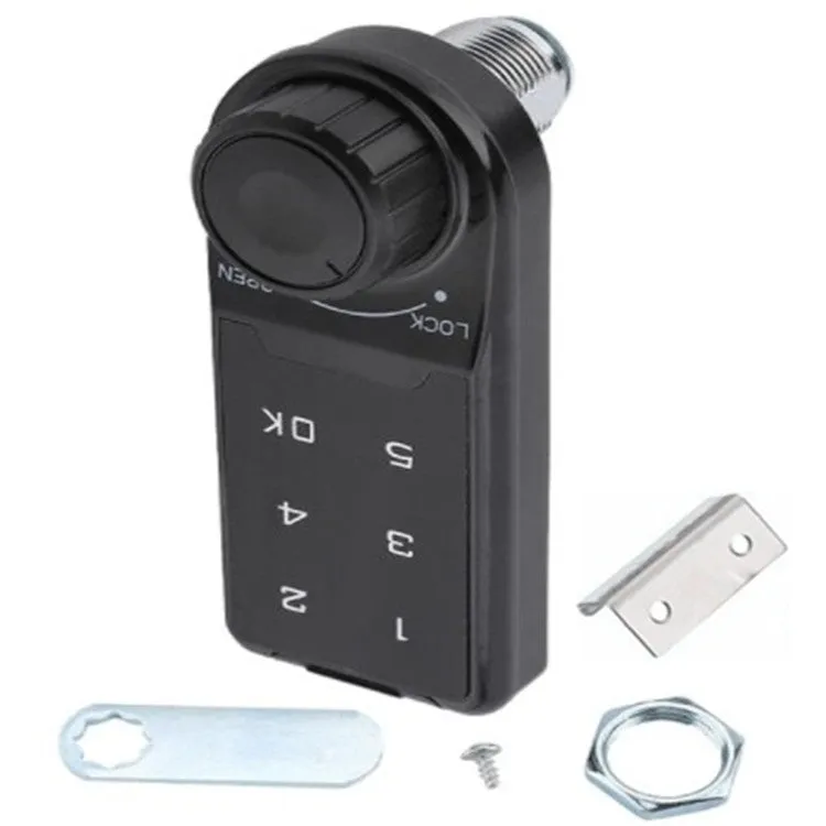 Home electronic cabinet lock in silver metal finish with screw mechanism and lock body, suitable for wooden and metal cabinets