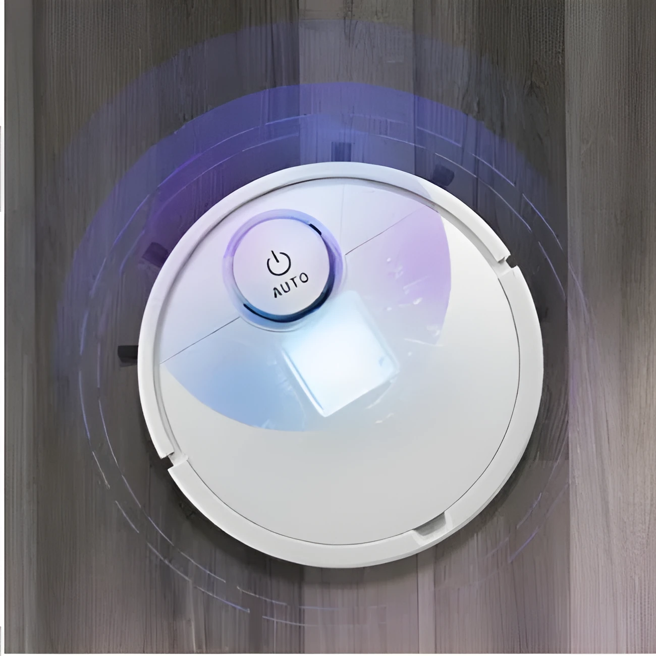 Automatic sweeping robot with square design and low profile for floor cleaning