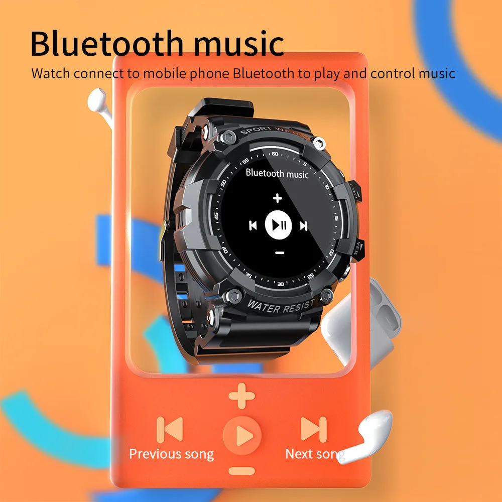 ATTACK 3 smart sports watch with round 1.28-inch screen and TPU strap in black, pink, or white colours