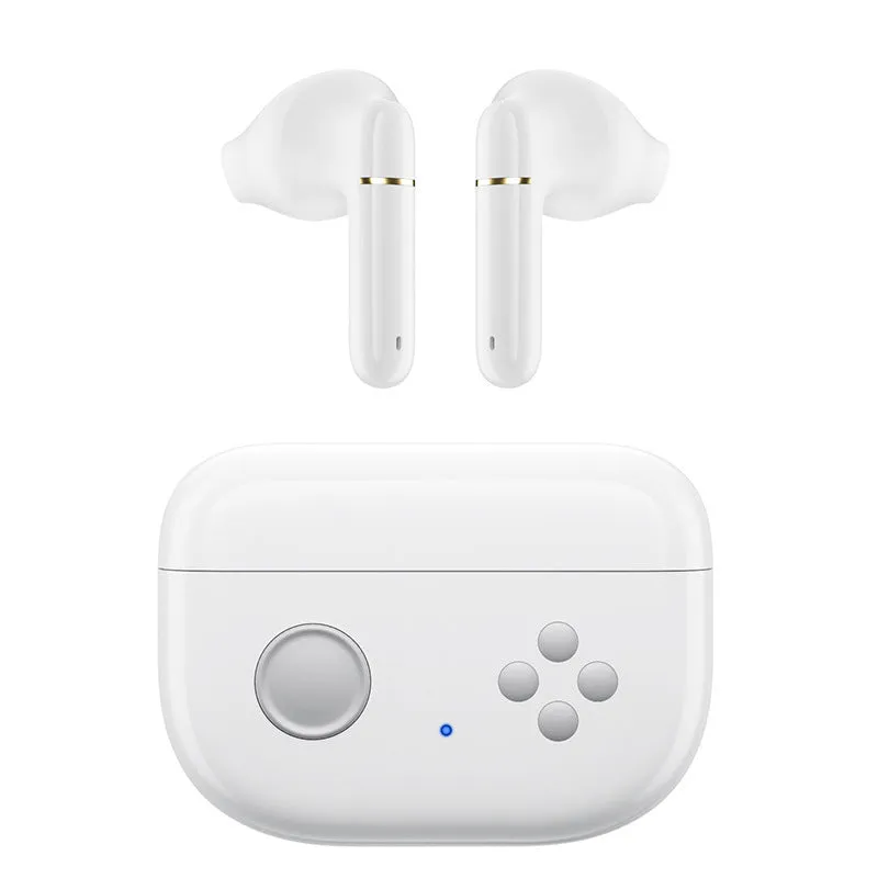 Private mode noise reduction wireless Bluetooth headset with charging case in black, multicolor, red, and white options