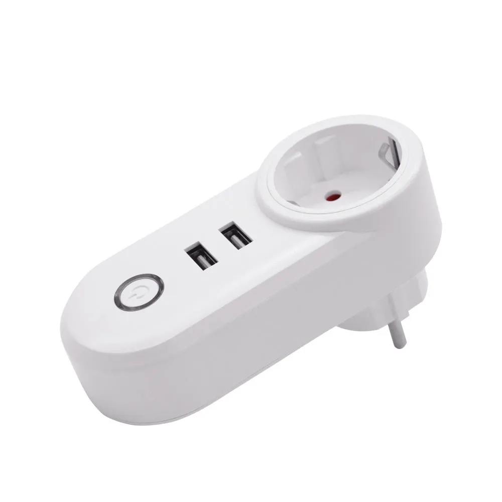 Smart socket model MR-C004 with EU/UK/US plug support and PC flame retardant housing