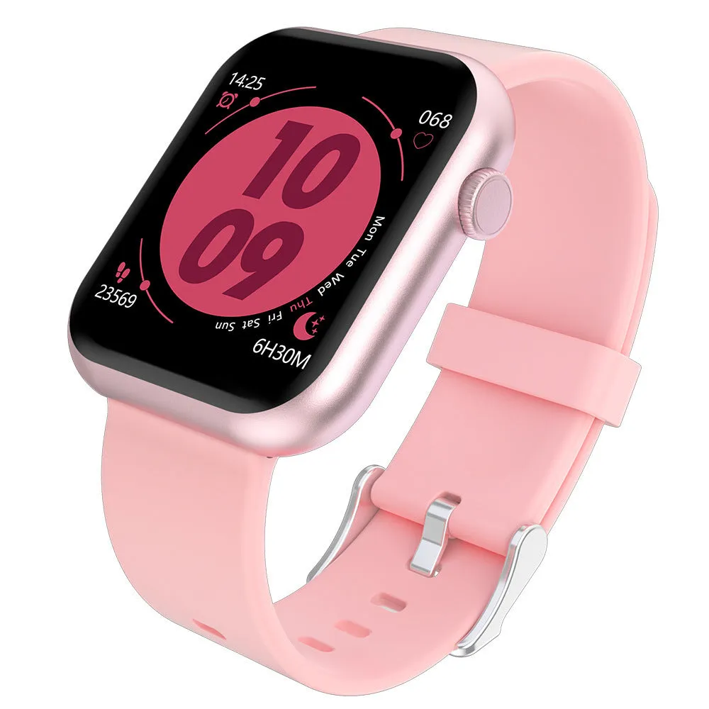 R3L full touch smart watch with 1.3 inch IPS colour screen and silicone wristband on a white background