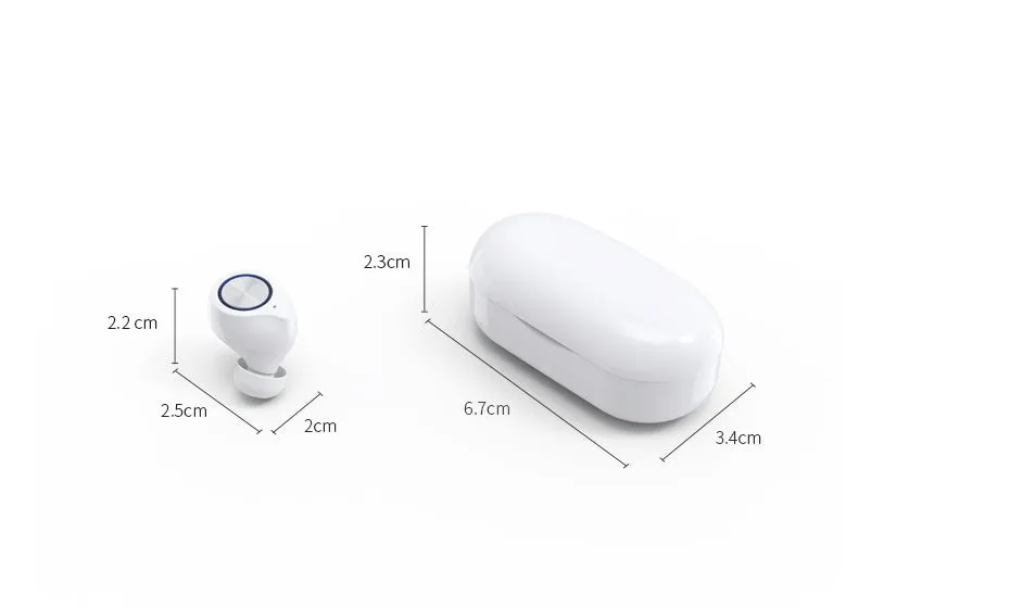 Bluetooth earphone in-ear stereo headset Bluetooth 5.0 15m range available in multiple colours