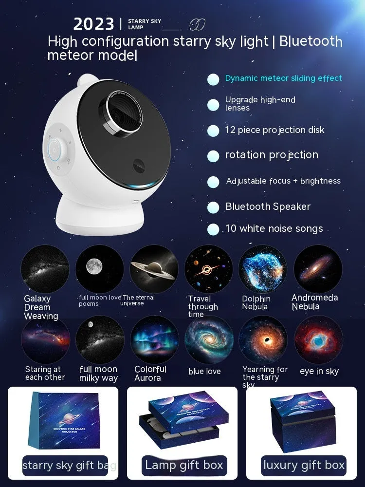 Star light projector creative galaxy ambience with Bluetooth and built-in battery