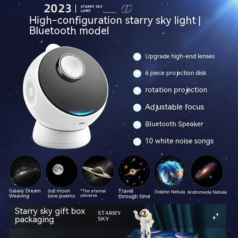Star light projector creative galaxy ambience with Bluetooth and built-in battery
