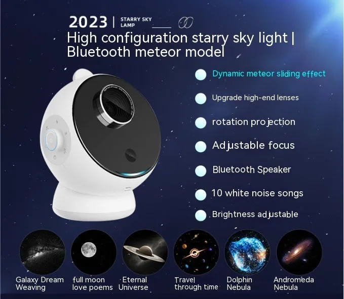 Star light projector creative galaxy ambience with Bluetooth and built-in battery