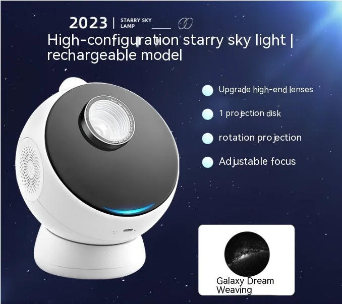 Star light projector creative galaxy ambience with Bluetooth and built-in battery