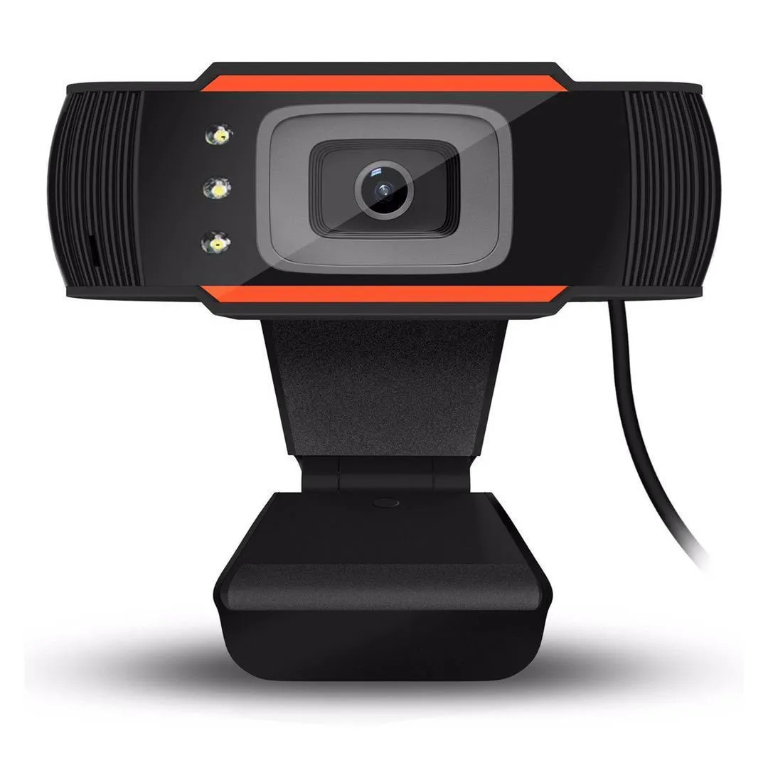 Computer HD camera with 800K CMOS sensor and USB 2.0 connection in black colour