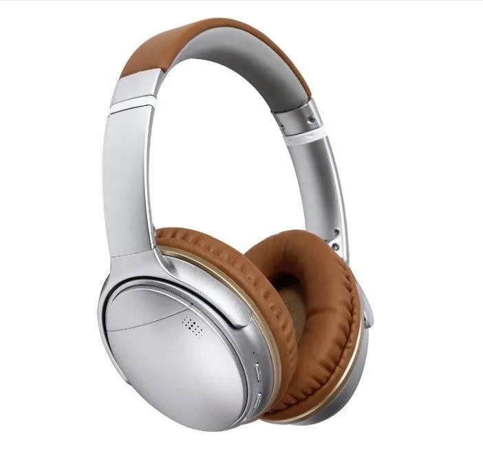 Wireless noise reduction foldable headphones in Black with Bluetooth 4.2 and 300mAh battery