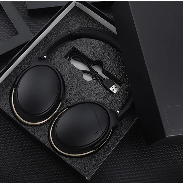 Wireless noise reduction foldable headphones in Black with Bluetooth 4.2 and 300mAh battery
