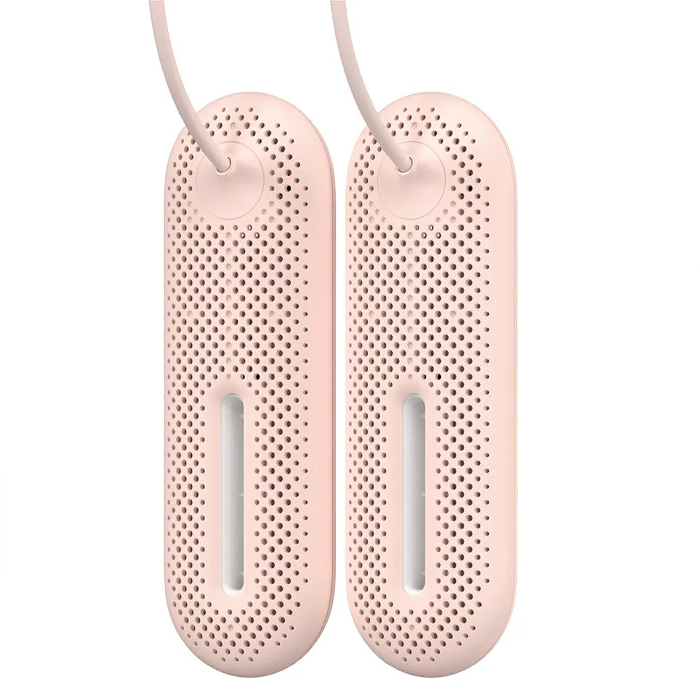 White USB shoe dryer with 360-degree three-dimensional drying for winter footwear