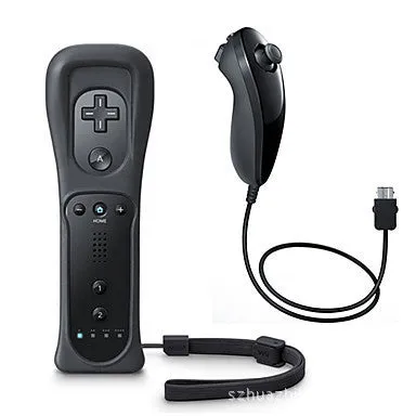 Wii left and right gamepad controller set in multiple colour options with wireless remote