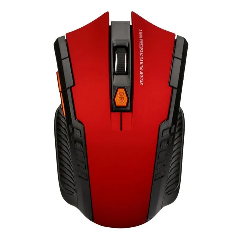 New gaming wireless mouse with 1600 DPI sensors and ergonomic design in silver gray