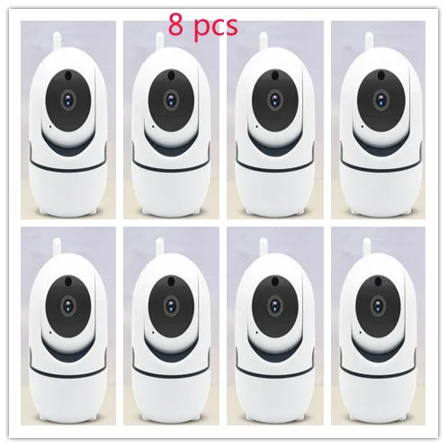 White mini spy camera 1080P hidden nanny cam with motion detection and night vision for indoor security