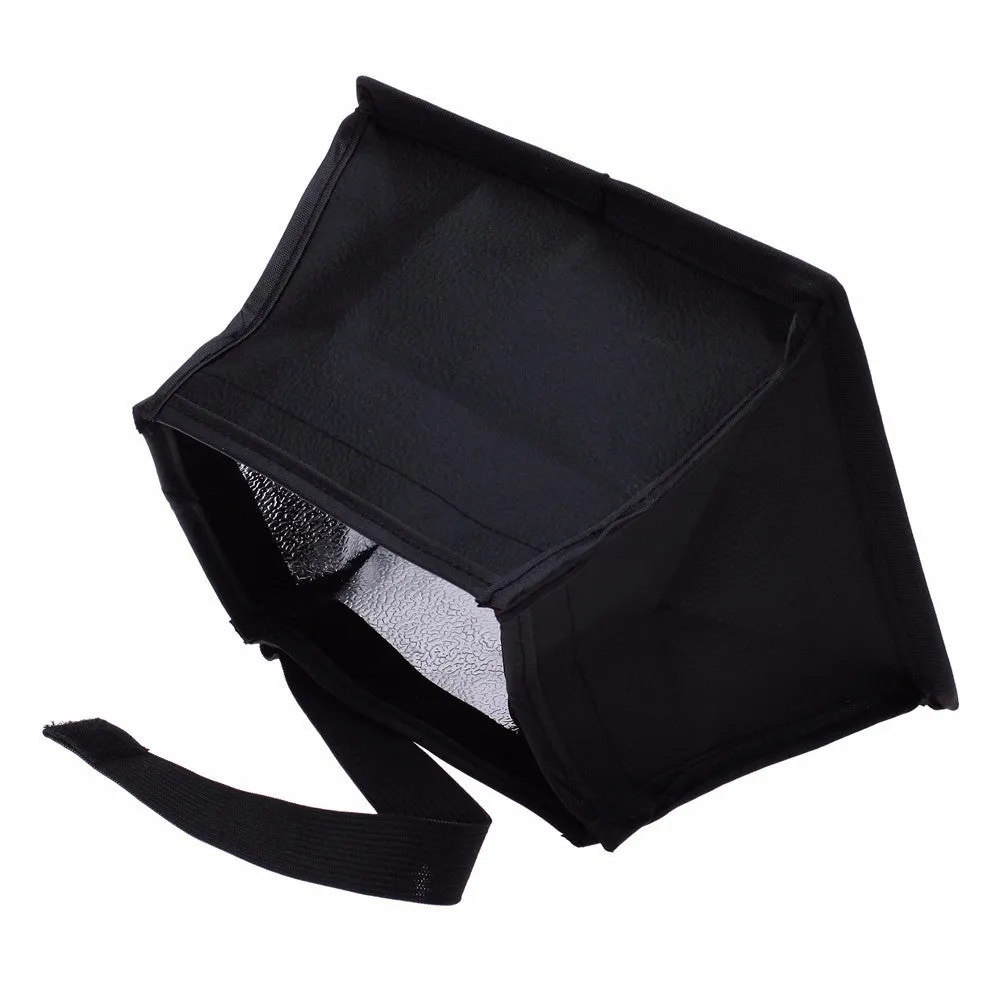 Neewer foldable diffuser mini softbox in black, 15x17cm, for LED light softening