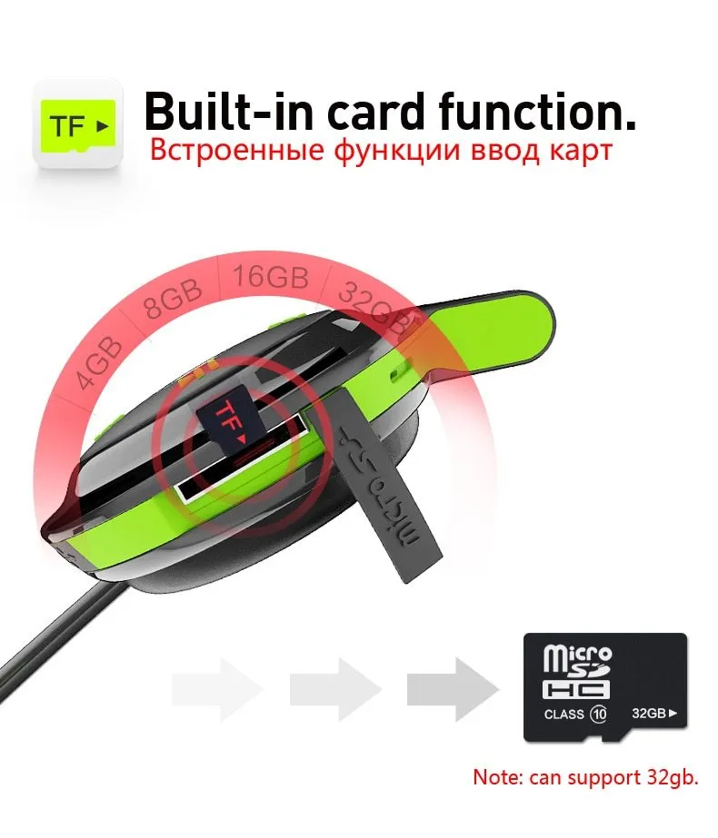 PLUFY sports Bluetooth headset wireless headphones in foldable design