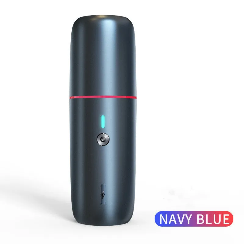 X1 car wireless vacuum cleaner in navy blue with brush head and USB cable, 198x66mm
