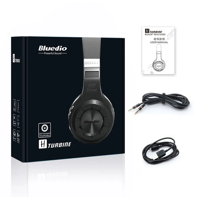 Wireless headphones with stereo subwoofer, 57mm driver, Bluetooth, PU earplugs, available in White