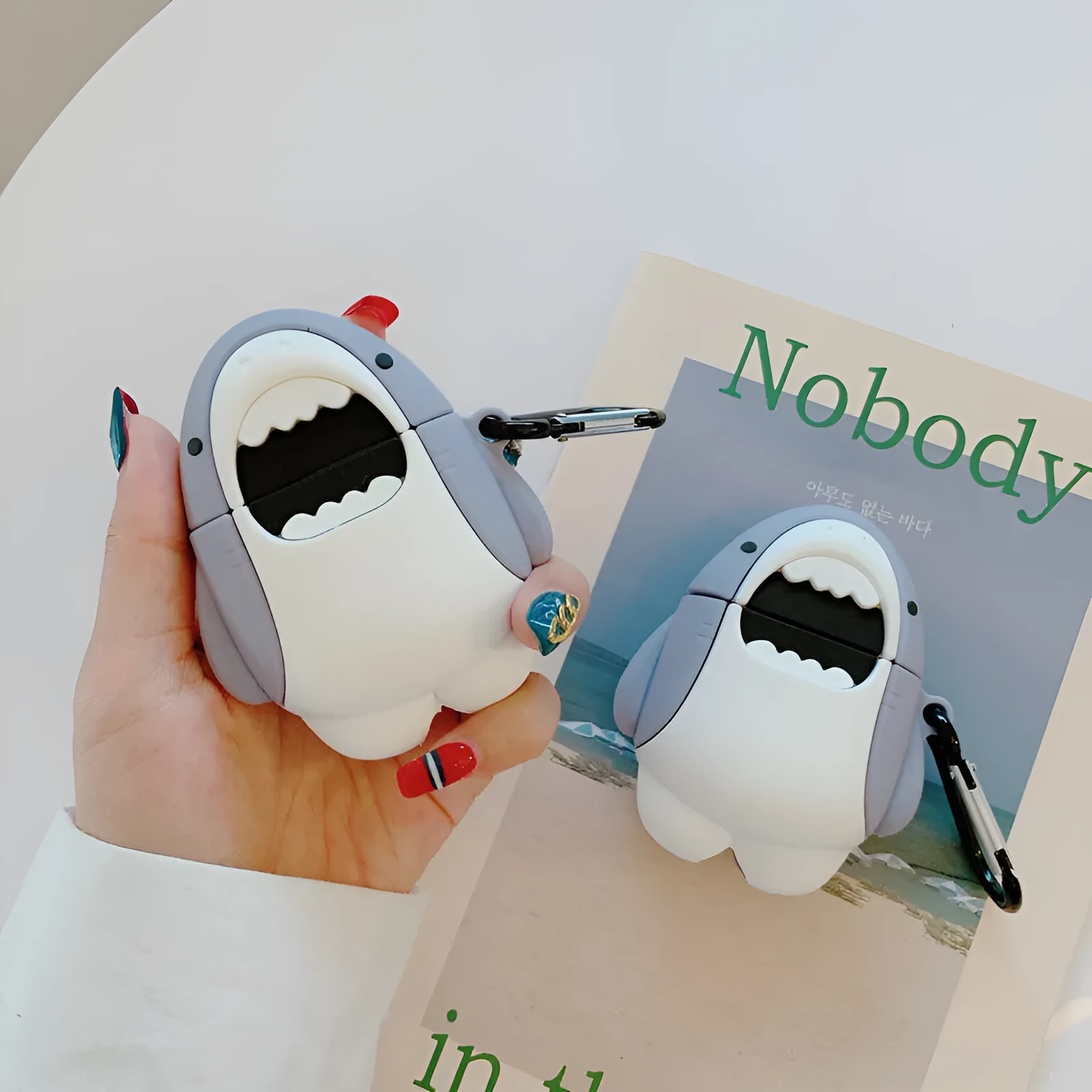 Silicone protective cover for Apple AirPods 1 and 2 wireless headphones case.