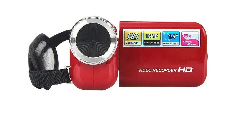 Neutral Mini Mini DV digital camera with 2.0-inch TFT display in black, showing lens and compact body