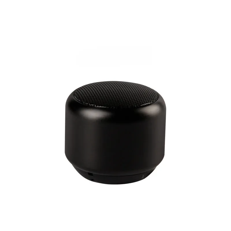 Small portable Bluetooth speaker in black, blue, gold, or pink colour