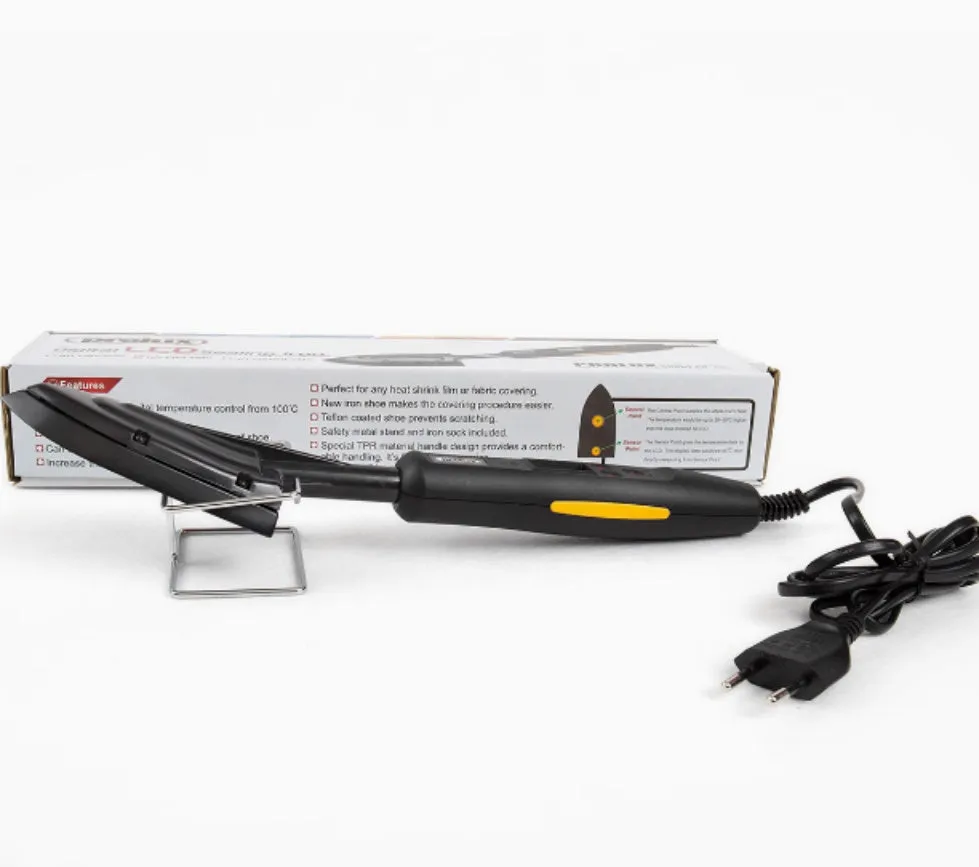 Electronic temperature control hot iron for skin model applications with cotton cover