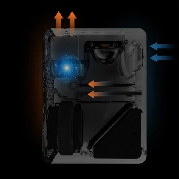 Smart projector USB orthographic front projection 320x240 20W with UK plug