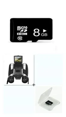12x32 digital camera binoculars in black with 10x optical zoom, 2.5 inch LCD screen, and nylon waistbag