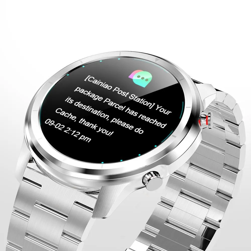LEMFO LF26 smart bracelet with 1.3-inch screen shown in Black and Brown Silver colour options