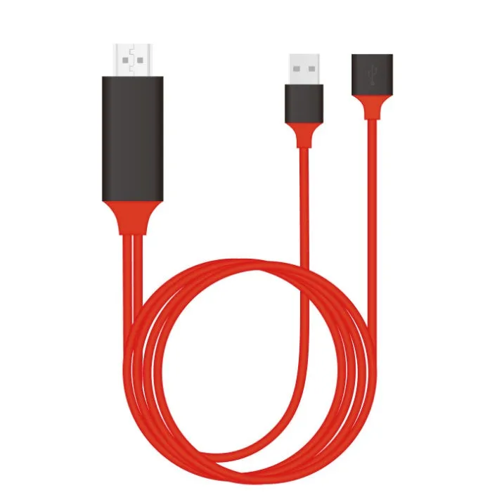 Lightning Digital AV Adapter in white for connecting iPhone iPad to TV projector or car screen with HDMI