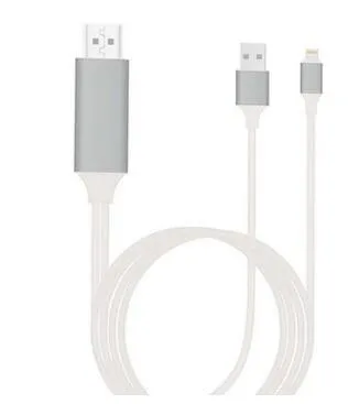 Lightning Digital AV Adapter in white for connecting iPhone iPad to TV projector or car screen with HDMI