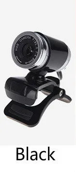 480P HD webcam with CMOS sensor, glass lens, 640x480 resolution, 140cm cable, 5.5x3cm size, black colour