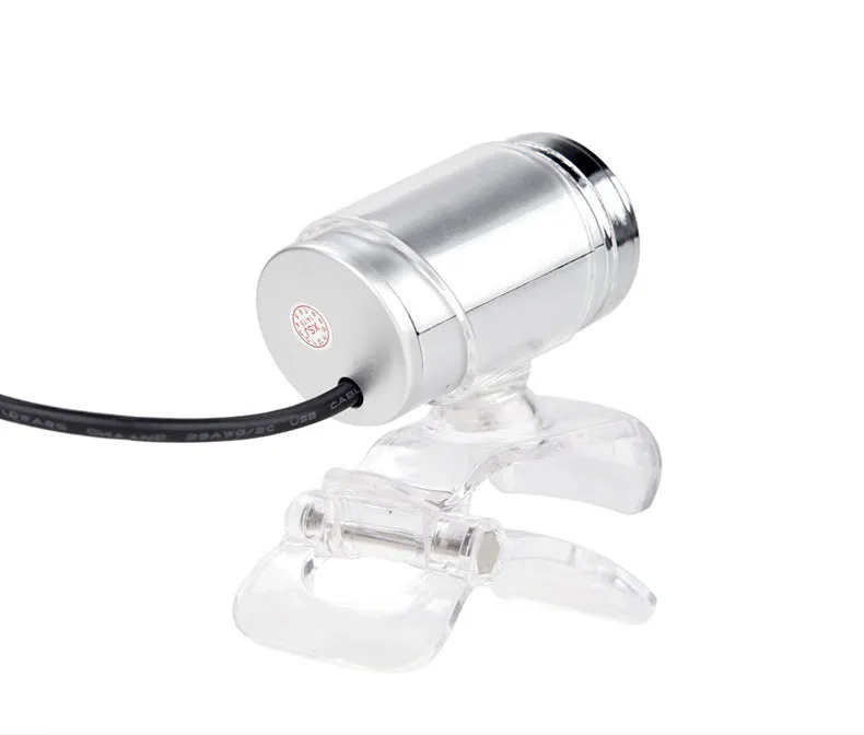 480P HD webcam with CMOS sensor, glass lens, 640x480 resolution, 140cm cable, 5.5x3cm size, black colour
