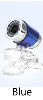 480P HD webcam with CMOS sensor, glass lens, 640x480 resolution, 140cm cable, 5.5x3cm size, black colour
