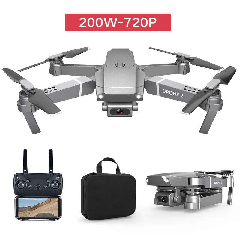 E68 folding quadcopter drone in red with built-in camera