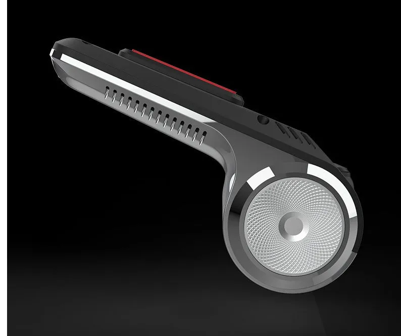Zinc alloy automotive data recorder with 150-degree rotating lens and USB cable for vehicle navigation connection
