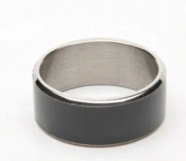 JAKCOM R3F smart ring in black colour on a white surface