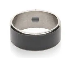 JAKCOM R3F smart ring in black colour on a white surface