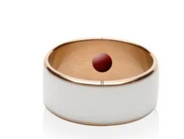 JAKCOM R3F smart ring in black colour on a white surface