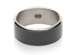 JAKCOM R3F smart ring in black colour on a white surface