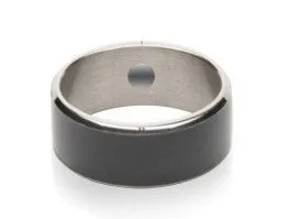 JAKCOM R3F smart ring in black colour on a white surface