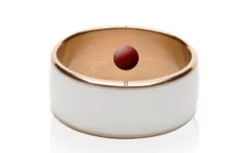 JAKCOM R3F smart ring in black colour on a white surface