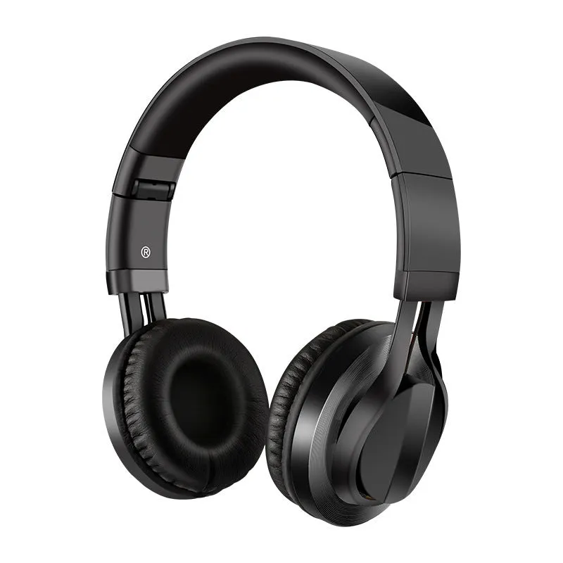 Black wired karaoke headphones with microphone and 40mm drivers for mobile phones