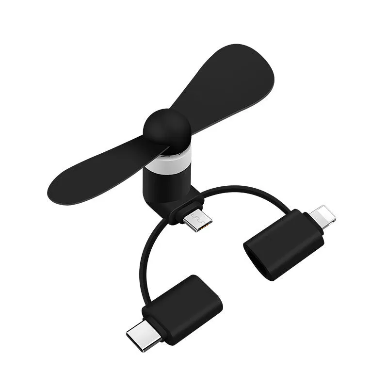 Mobile mini fan for phone cooling, 15g, micro USB, available in 6 colours