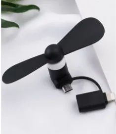 Mobile mini fan for phone cooling, 15g, micro USB, available in 6 colours