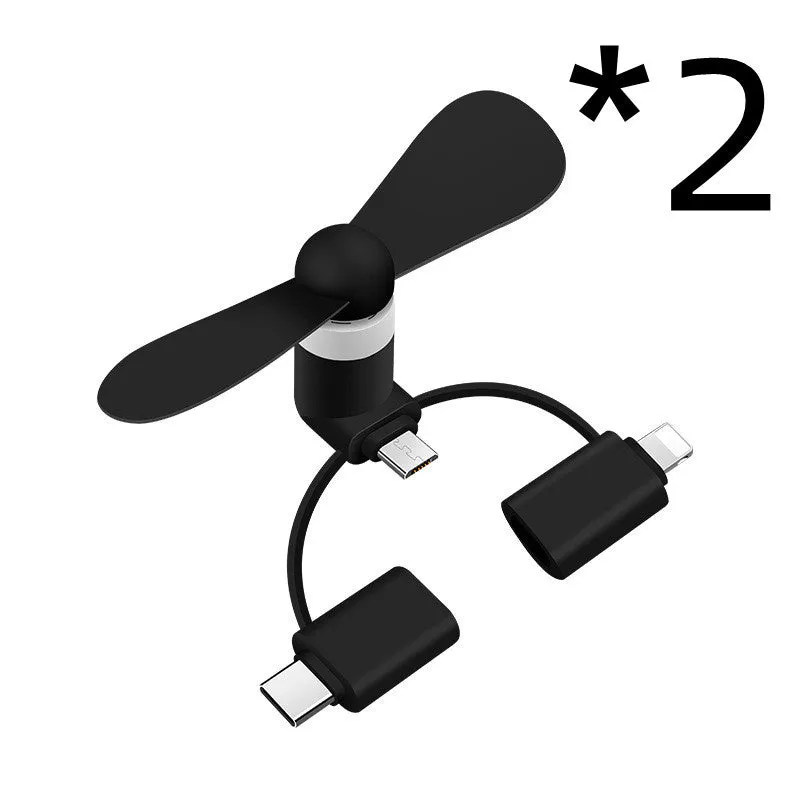 Mobile mini fan for phone cooling, 15g, micro USB, available in 6 colours