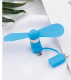 Mobile mini fan for phone cooling, 15g, micro USB, available in 6 colours