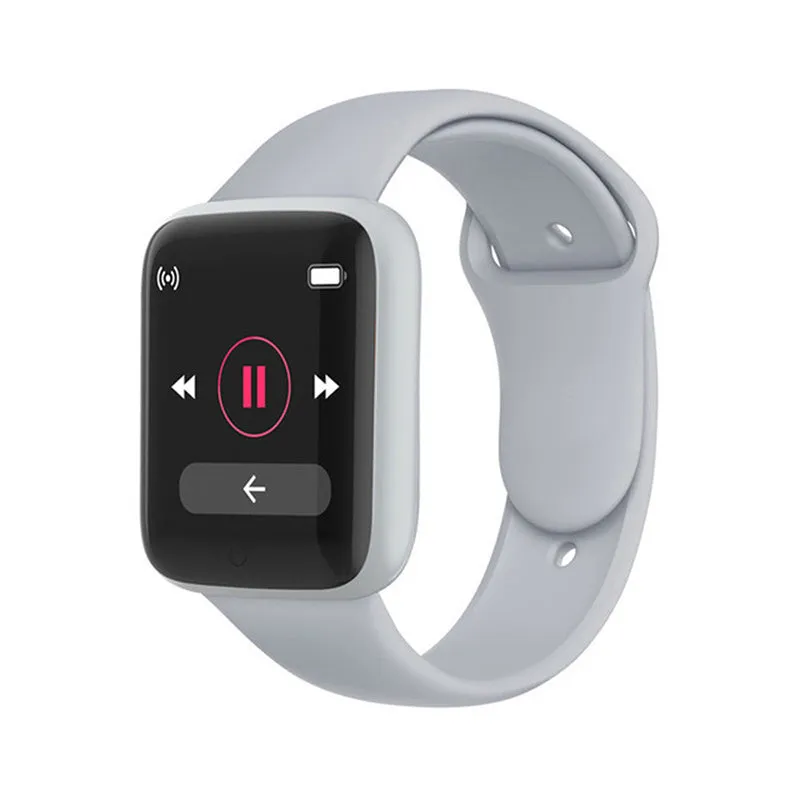 Smart bracelet with 1.44-inch screen, heart rate and blood pressure monitor, silicone strap, available in multiple colours