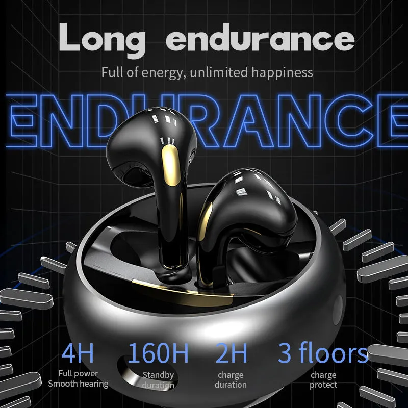 True Bluetooth Headset Game Zero Delay wireless earbuds in black with earplug fit