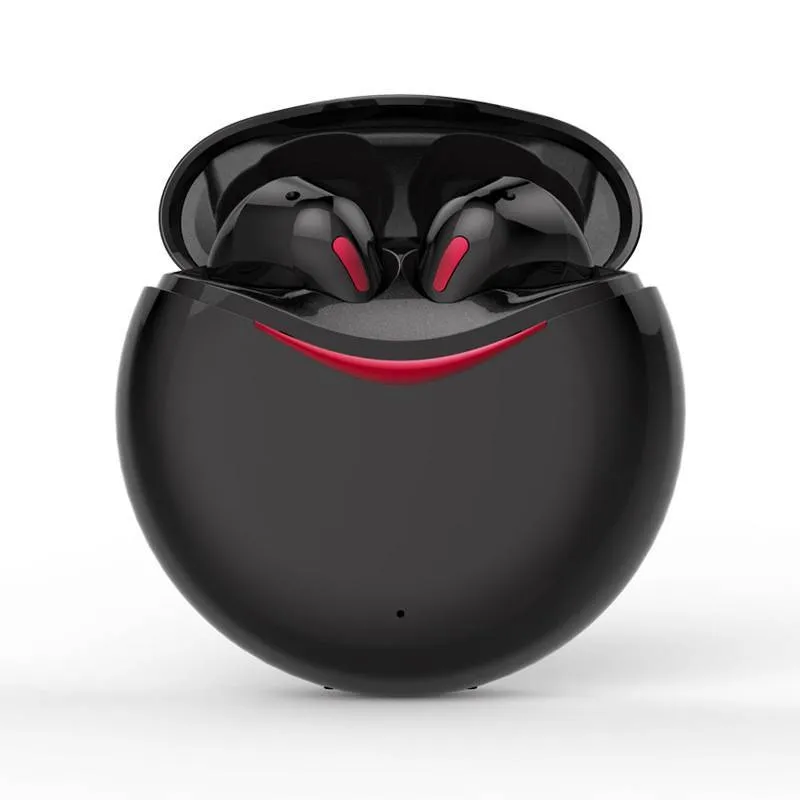 T1 TWS Bluetooth 5.0 Type-C sports earphone in black, earplug design with wireless stereo